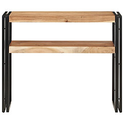 vidaXL Table console 90x30x75 cm Bois d'acacia massif