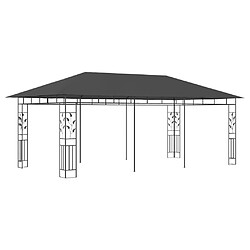 vidaXL Belvédère avec moustiquaire 6x3x2,73 m Anthracite