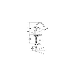 Grohe CONCETTO NEWMIT EVIERBEC HAUT OR