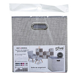 Avis Atmosphera, Createur D'Interieur Boite de rangement pliable - 31 x 31 - Gris chiné