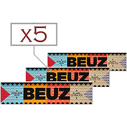 Feuilles a rouler Beuz King Size Slim par 5