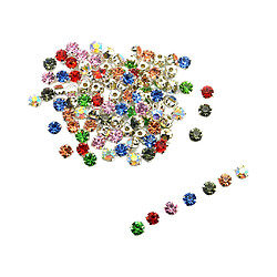 Avis 100x Lot Multicolore Coudre Sur Strass Embellissements Bijoux Fabrication