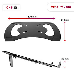 Avis Duronic DML1 Support pour Ordinateur Portable/Tablette/Clavier d`ordinateur Compatible avec la Gamme DM35