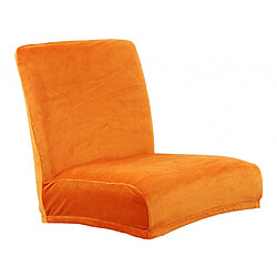 Couverture De Chaise De Bar De Tabouret De Comptoir De Tabouret à Dossier Court Et Extensible, Orange pas cher