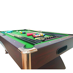 Avis Simba BILLARD AMERICAIN 8FT Leonida Vert SNOOKER TABLE DE BILLARD + BANCS A CONTENEURS