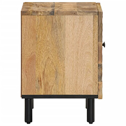 Avis vidaXL Table de chevet 40x33x46 cm Bois de manguier solide