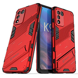 Coque en TPU anti-griffes avec béquille, rouge pour votre Oppo K9s 5G