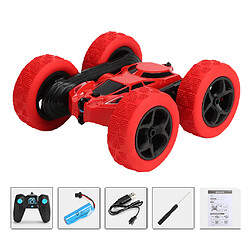 4WD 2.4Ghz Télécommande Voiture Double Face Véhicules Rotatifs Jouets Rouge