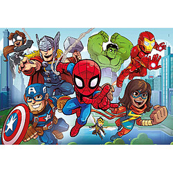 Clementoni Play for Future-Marvel Super Hero-24 pièces Maxi-Puzzle Enfant-matériaux 100% recyclés-fabriqué en Italie, 3 Ans et Plus, 20262