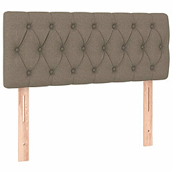 Acheter Maison Chic Tête de lit scandinave à LED,meuble de chambre Taupe 90x7x78/88 cm Tissu -MN83859