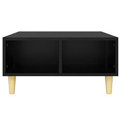 Avis vidaXL Table basse noir 60x60x30 cm bois d'ingénierie