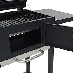 Acheter vidaXL Four à pizza et barbecue d'extérieur 3 en 1 Noir