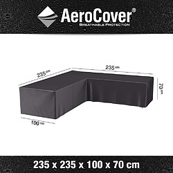 Avis Aerocover Housse de protection respirante pour ensemble de mobilier extérieur Pour ensemble mobilier angle 235x235x100xH70 cm.