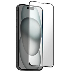 Avizar Verre Trempé pour iPhone 16 Dureté 9H Anti-Reflets Full Glue Transparent