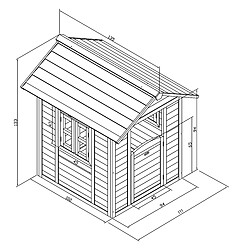 AXI Maison Enfant Beach Lodge en Gris | Maison de Jeux en Bois FFC pour Les Enfants | Maisonnette / Cabane de Jeu pour Le Jardin pas cher