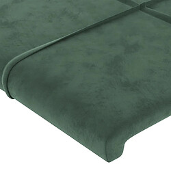 Avis vidaXL Têtes de lit 4 pcs Vert foncé 90x5x78/88 cm Velours