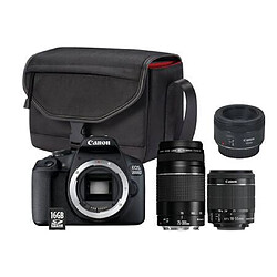 Acheter Appareil Photo Reflex Canon EOS 2000D + Objectif EF S 18 55 mm f 3.5 5.6 IS II + Objectif EF 75 300 mm f 4 5.6 III + Sac SB130