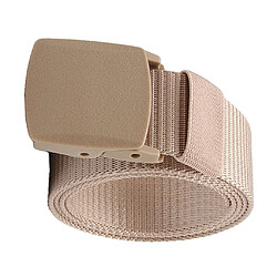 Boucle De Glissière De Ceinture En Nylon Pour Hommes En Nylon, Respirant Pour L'extérieur, Beige