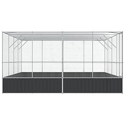 Acheter vidaXL Volière argenté 418x414x212 cm acier