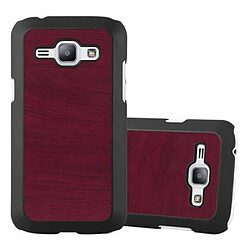 Cadorabo Coque Samsung Galaxy J1 2015 Etui en Rouge