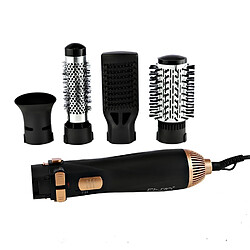 Universal Brosse à air chaud à 4 têtes remplaçable sèche-cheveux électrique style de coiffure en une étape peigne chaud sèche-cheveux brosse à poils de sèche-cheveux