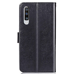 Avis Wewoo Housse Coque Étui en cuir à Motif fleurs pressées Lucky Clover pour Galaxy A70avec porte-cartes et & Portefeuille et dragonne Noir