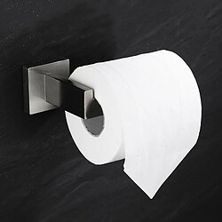 Universal Porte-papier toilette carré en acier inoxydable Accessoires de salle de bains Miroir Porte-papier chromé (argent) pas cher