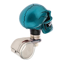 Acheter 1pc tête de mort voiture volant spinner bouton de suicide suicide poignée booster bleu