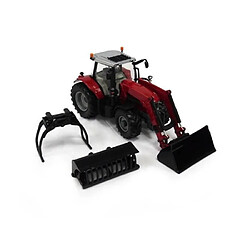 Britains - Bri43082 - Véhicule Miniature - Modèle À L'échelle - Tracteur Massey Ferguson 6616 avec Chargeur - Echelle 1/32 pas cher