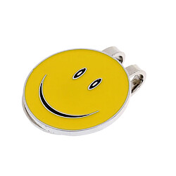 Acheter 2pcs Magnetic Clip De Chapeau Marqueur De Balle De Golf Smiley Rond Cadeau Golfeur