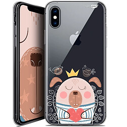 Caseink Coque arrière Apple iPhone Xs / X (5.8 ) Crystal Gel HD [ Nouvelle Collection - Souple - Antichoc - Imprimé en France] Sketchy Dog