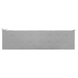 Avis Decoshop26 Coussin de banc de jardin Gris 200 x 50 x 3 cm DEC021735