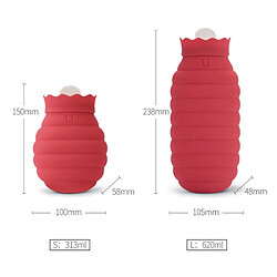 Avis Wewoo Bouillotte Original Xiaomi Warm Water Bag Silicone Sac d'eau chaude de petite taille: 15x10x5.8cm (Rouge)