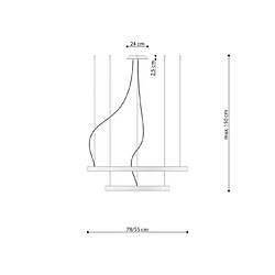 Acheter Luminaire Center Suspension LED Rio Aluminium Or