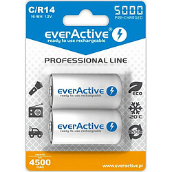 Rechargeable batteries everActive Ni-MH R14 C 5000 mAh Professional Line