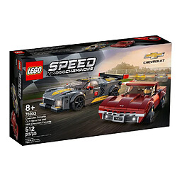 LEGO Speed Champions Chevrolet Corvette C8.R Race Car et 1968 Chevrolet Corvette