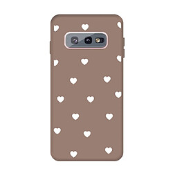 Wewoo Coque Pour Galaxy S10 Multi Love Heart Pattern Housse de protection en TPU givré kaki