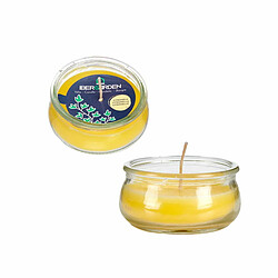 Avis Ibergarden Bougie Jaune verre Cire 7,7 x 4 x 7,7 cm (24 Unités)