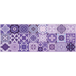 Alter Chemin de cuisine, 100% Made in Italy, Tapis antitache avec impression numérique, Tapis antidérapant et lavable, Modèle Abeille, 140x52 cm