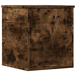 vidaXL Boîte de rangement chêne fumé 40x42x46 cm bois d'ingénierie