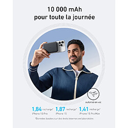 SANAG Maggo Power Bank, Batterie Externe Magnétique Ultrafine 10 000 Mah, Certification Qi2, Chargeur Rapide Compatible Magsafe, Design Ergonomique, Uniquement Pour Les Séries Iphone 16/15/14/13/12 pas cher