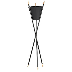 Atmosphera, Createur D'Interieur Lampe trépied Gafo - Diam. 39 x H. 165 cm - Noir