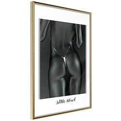 Paris Prix Affiche Murale Encadrée Beauty of the Female Body 20 x 30 cm Or