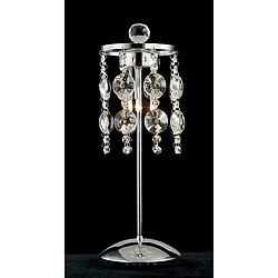 Luminaire Center Lampe de Table Nico 3 Ampoules chrome poli/cristal