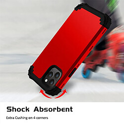 Acheter Wewoo Coque Rigide Pour iPhone 11 Pro PC + Silicone Protection anti-chute téléphone portable en trois parties rouge