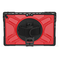 Coque en TPU anti-chocs avec béquille, rouge pour votre Microsoft Surface Pro 4/5/6/7/7 +