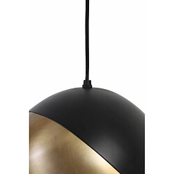 L'Héritier Du Temps Suspension NAMCO Lustre Plafonnier Contemporain en Métal Noir et Bronze Antique 25,5x30x30cm