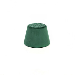 Webmarketpoint Pouf en velours de métal vert cm 46,5 x 46,5 xh 33