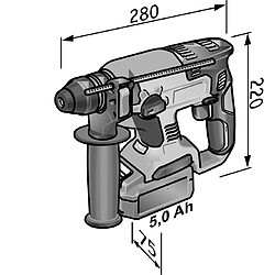 Avis Marteau 18V SDS Plus CHE 18.0-EC C FLEX - sans batterie ni chargeur - 491284