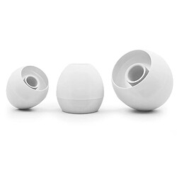 OKULI 12 x Écouteurs en Silicone Embouts d'oreilles pour Audio-Technica Casque Écouteurs en Blanc